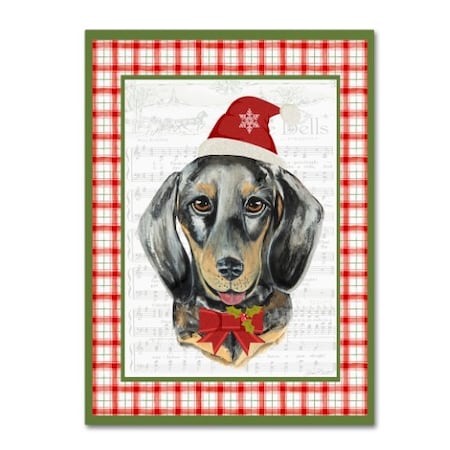 Jean Plout 'Christmas Song Dogs 4' Canvas Art,14x19